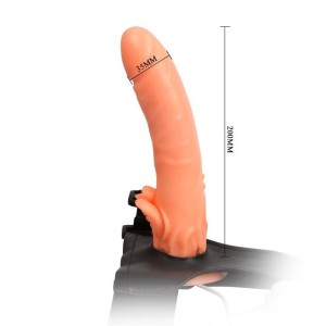 BAILE Ultra Passionate Vibrating strap-on – wibrujący, obrotowy - 5