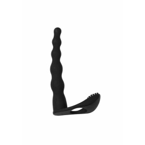Pure Passion Farnell strap-on podwójny – silikonowy, wibrujący - 3