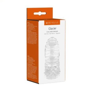 Me You Us Glacier masturbator z podwójnym otworem i giętkim materiałem - 2