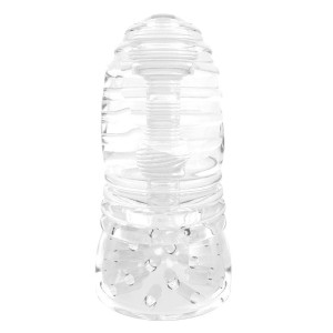 Me You Us Glacier masturbator z podwójnym otworem i giętkim materiałem - 4