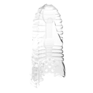 Me You Us Glacier masturbator z podwójnym otworem i giętkim materiałem - 5