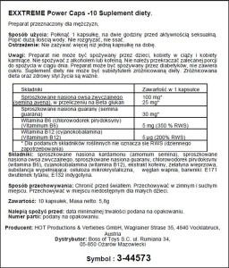 Supl.diety-eXXtreme tabletki na potencję, naturalny skład – 10 szt. - 2