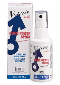V activ penis power spray na wzwód zwiększa przyjemność 50 ml - 1