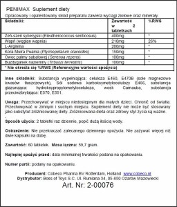 Cobeco Pharma tabletki na potencję, innowacyjna formuła – 60 szt. - 2