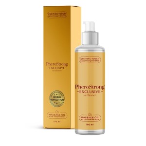 PheroStrong Exclusive for Women olejek do masażu – feromony, 100 ml - 1