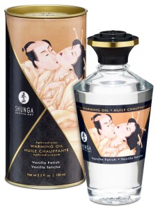 Shunga Warming Oil Vanilla olejek do masażu – rozgrzewający, 100 ml - 1