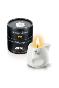 Plaisir Secret Coconut świeca do masażu – kokosowa, naturalna, 80 ml