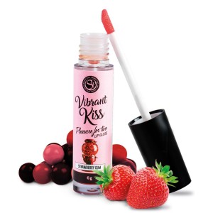 Vibrant Kiss Strawberry Gum kosmetyki do gry wstępnej – wibrujący, 6 g - 1