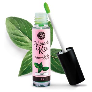 Vibrant Kiss Mint kosmetyki do gry wstępnej – wibrujący, mięta, 6 g - 1