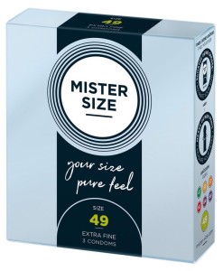 Mister Size 49 mm prezerwatywa – wegańska, cienka, nawilżana, 3 sztuki - 2