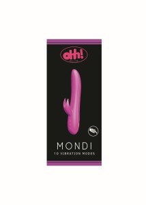 Mondi Rabbit wibrator króliczek – silikonowy, podgrzewany, 20,8 cm - 1