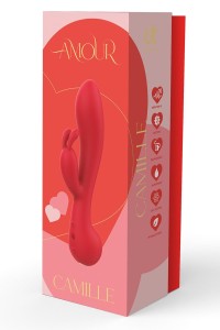 DreamToys Amour Duo Camille wibrator króliczek – silikonowy, IPX6 - 5