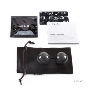 LELO Luna Beads Noir kulki gejszy – silikonowe, 2 x 37 g, 29 mm - 1