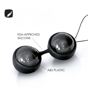LELO Luna Beads Noir kulki gejszy – silikonowe, 2 x 37 g, 29 mm - 4