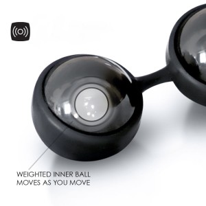 LELO Luna Beads Noir kulki gejszy – silikonowe, 2 x 37 g, 29 mm - 5