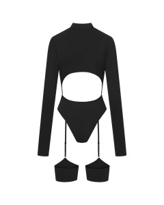 Promees Avery body – z fiszbinami, z podwiązkami, czarne, M/L - 2