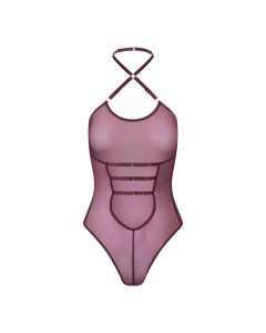 Promees Batty Burgundy body – siateczkowe – regulowane paski, XS/S - 2