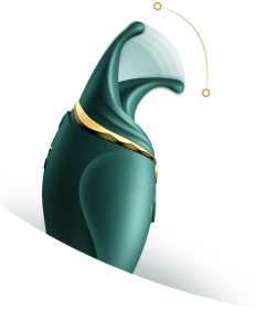 Wielofunkcyjny wibrator punktowy Zalo Hero Jewel Green - 8