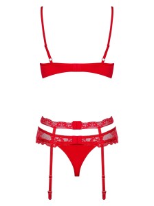 Heartina komplet bielizny – koronkowy, 3-częściowy, z fiszbinami, S/M - 5