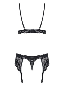 Obsessive 810-SEG komplet bielizny – koronkowy, 3-częściowy, L/XL - 5
