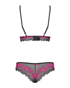 Obsessive Tulia komplet bielizny – 2‑częściowy, koronkowy, L/XL - 2