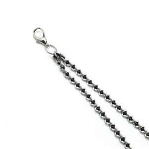 Liebe Seele Black Beads Chains klamerki na sutki – regulowane, 33 cm - 2