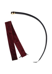 Zalo & Upko Leather Soft Whip pejcz BDSM skórzany – róża 24K, 85 cm - 1