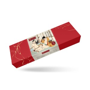 Liebe Seele Kinbaku Ukiyoe Red Rosy pejcz – skóra jagnięca, 81 cm - 3