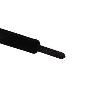 Liebe Seele Boudoir Amor kajdanki skórzane – czarne, złote okucia - 7