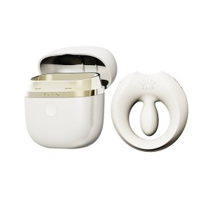 Pierścień erekcyjny ze stymulatorem Apis Ivory White Zalo - 1