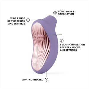 Stymulator łechtaczki sterowany aplikacją Sona 3 Violet Dusk LELO - 9
